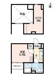 スカイヴィラ立花の物件間取画像